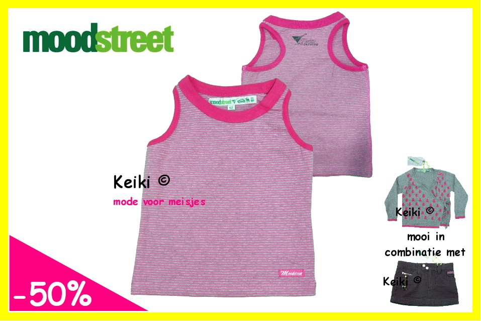 b01/maat 116/w08/md - gestreepte top, kleur pink